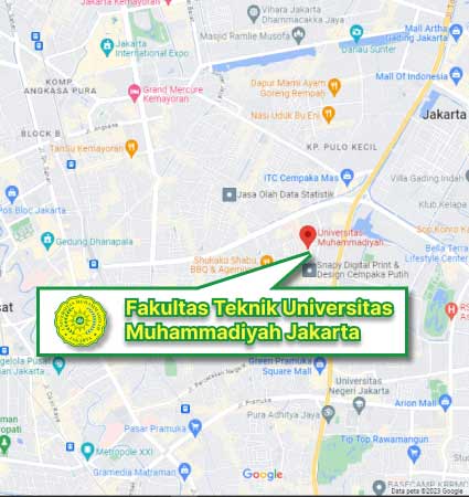 Peta & Lokasi Kampus S2 FT UMJ Nomor